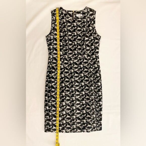 Calvin Klein Elegant Black and White Patterned Dress size 12 - Picture 12 of 13